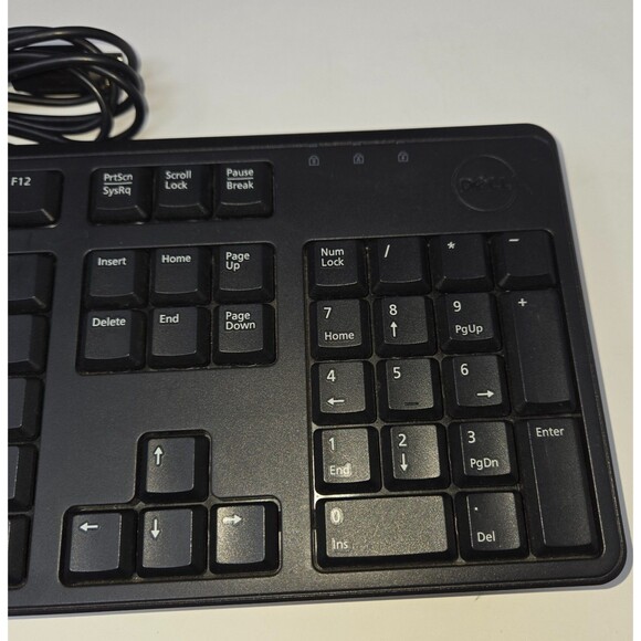 Dell Quiet Key Keyboard KB212-B 104 Key USB Wired Ultra Slim Keyboard Lot of 5 - Picture 8 of 16